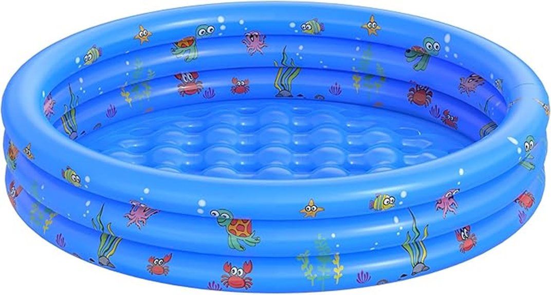 inflatable round kiddie pool