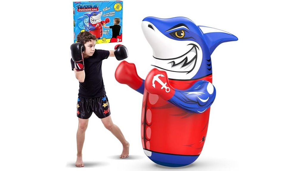 inflatable shark punching toy