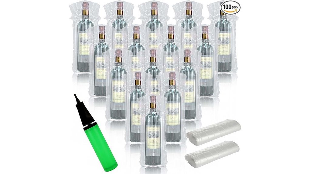 inflatable wine bottle protector bags