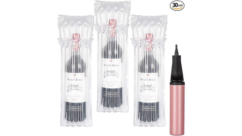 inflatable wine bottle protector bags