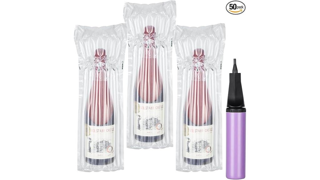inflatable wine bottle protector bags