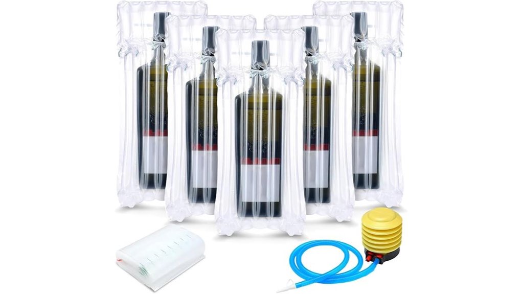 inflatable wine bottle protector bags
