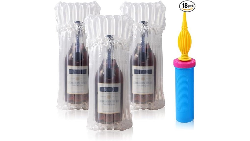 inflatable wine bottle protector bags