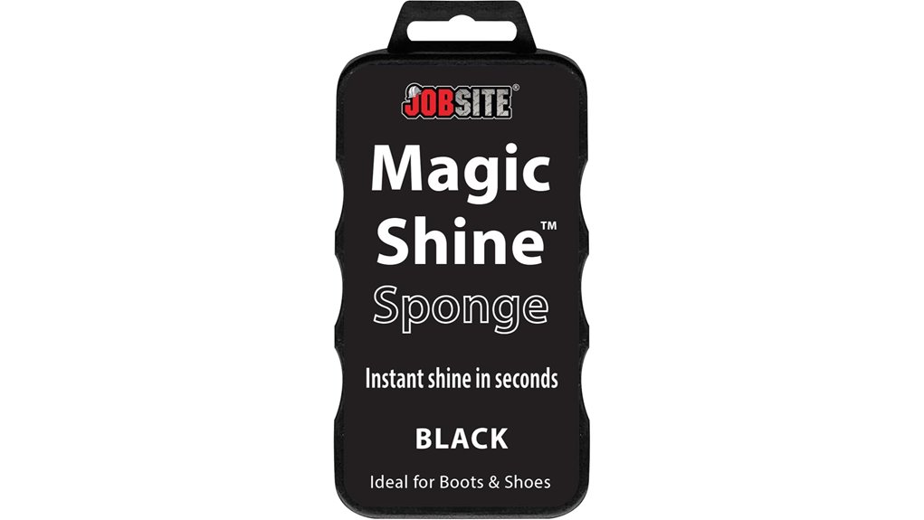 instant black leather shine sponge