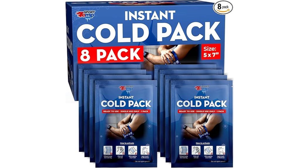 instant cold packs eight pack