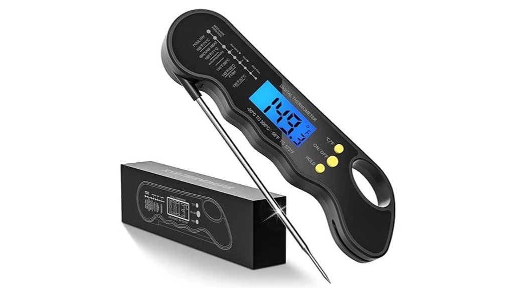 instant read backlit meat thermometer