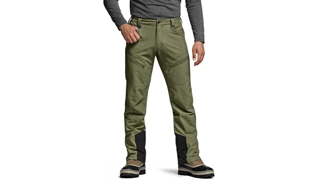 insulated softshell ski hiking pants