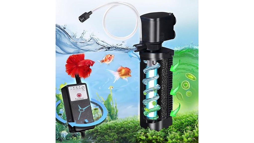 internal uv filter with timer