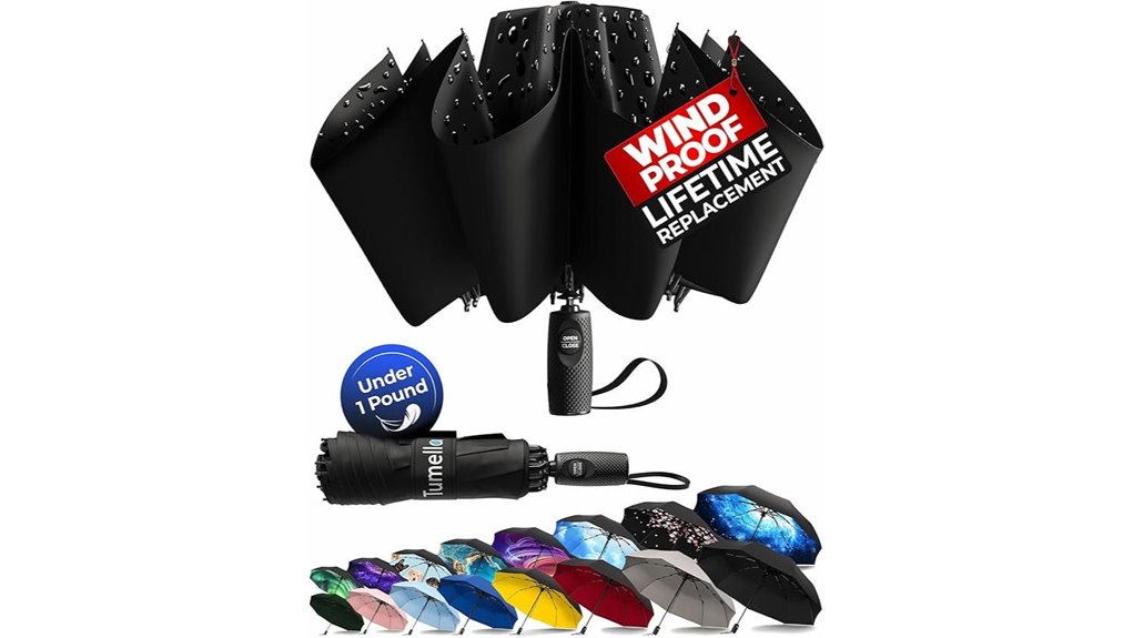 inverted windproof reverse fold umbrella