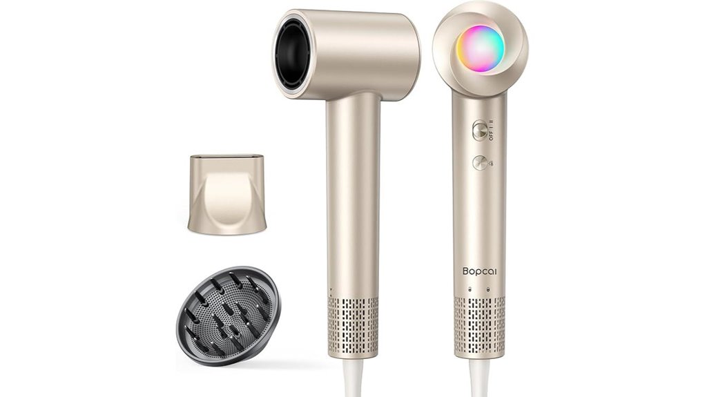 ionic high speed hairdryer with diffuser