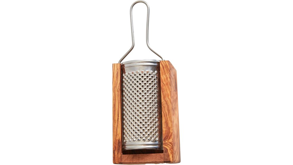 italian olivewood parmesan box grater