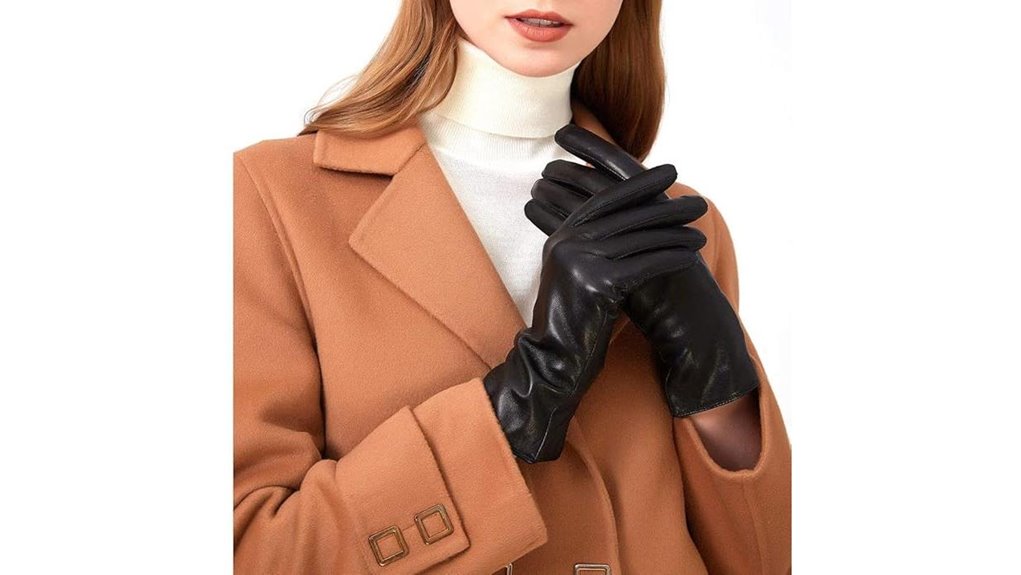 italian sheepskin cashmere lined gloves