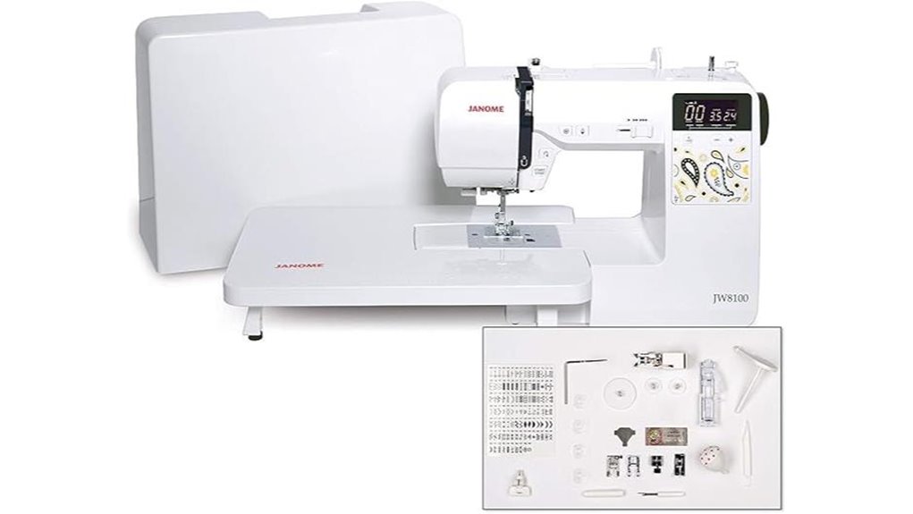 janome jw8100 computerized sewing machine