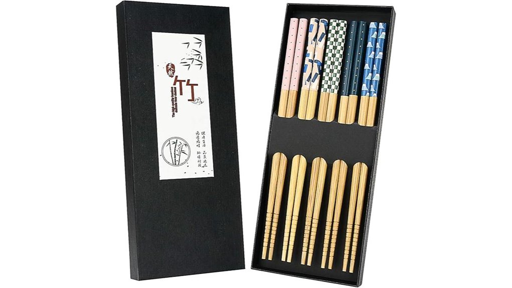 japanese bamboo chopsticks set
