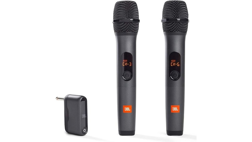 jbl dual channel wireless microphone system
