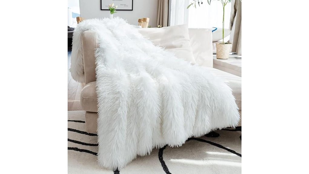 joniyear faux fur throw blanket