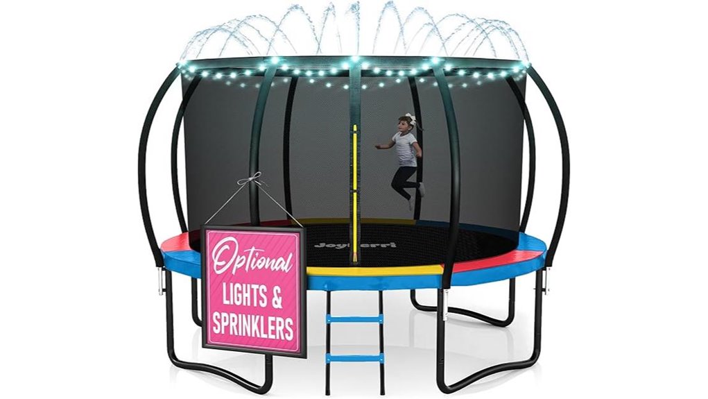 joyberri outdoor trampoline set