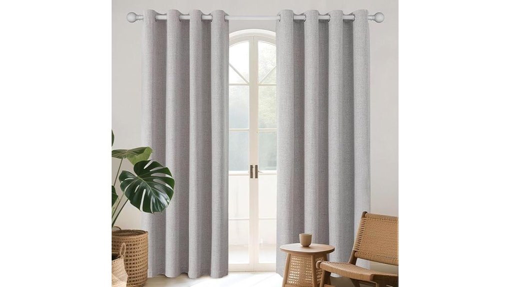 joydeco 100 blackout linen curtains