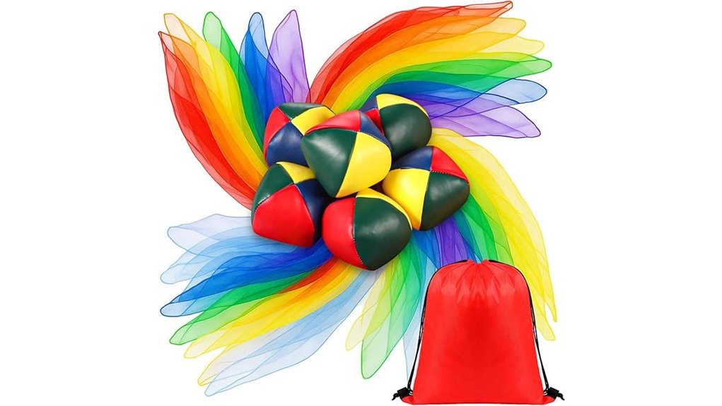 juggling scarves and balls