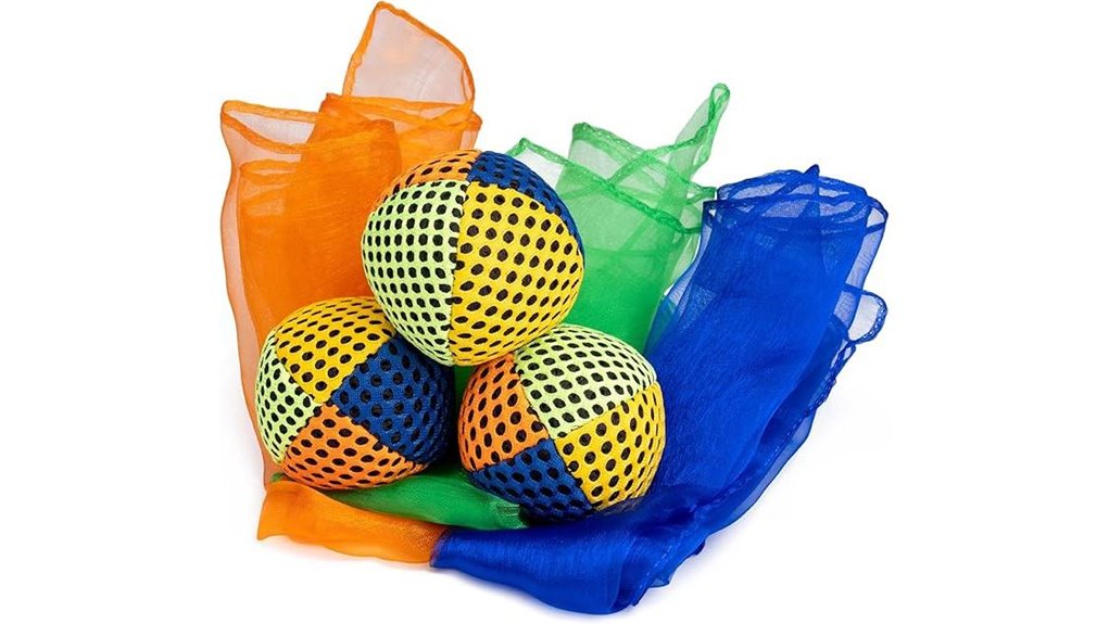 juggling scarves and balls