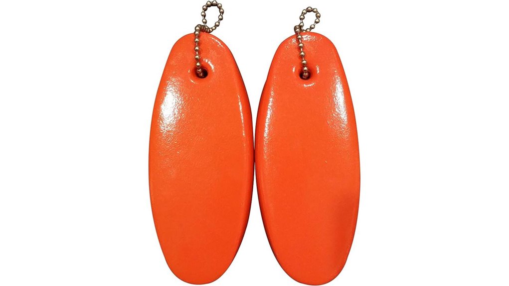jumbo vinyl coated floating keychain