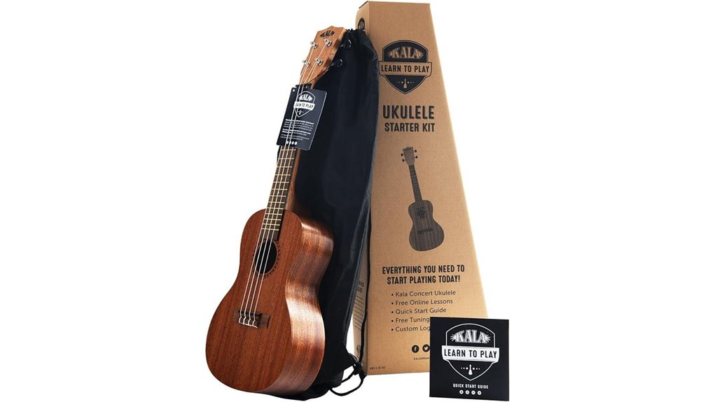 kala concert ukulele starter kit