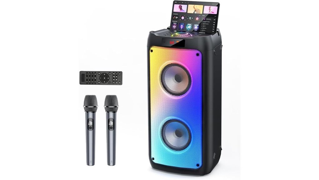 karaoke machine with disco lights