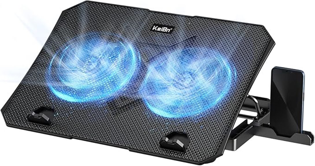 keibn dual fan laptop cooling