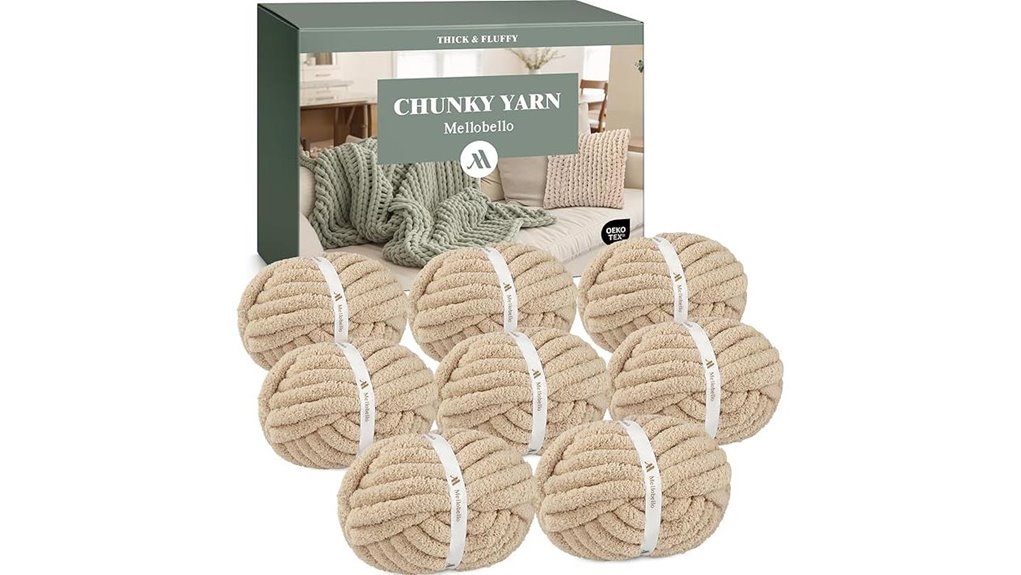 khaki jumbo chunky chenille pack