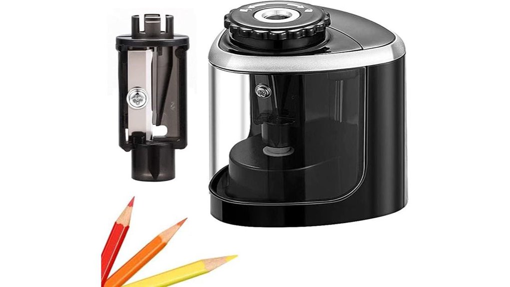 kids black electric pencil sharpener