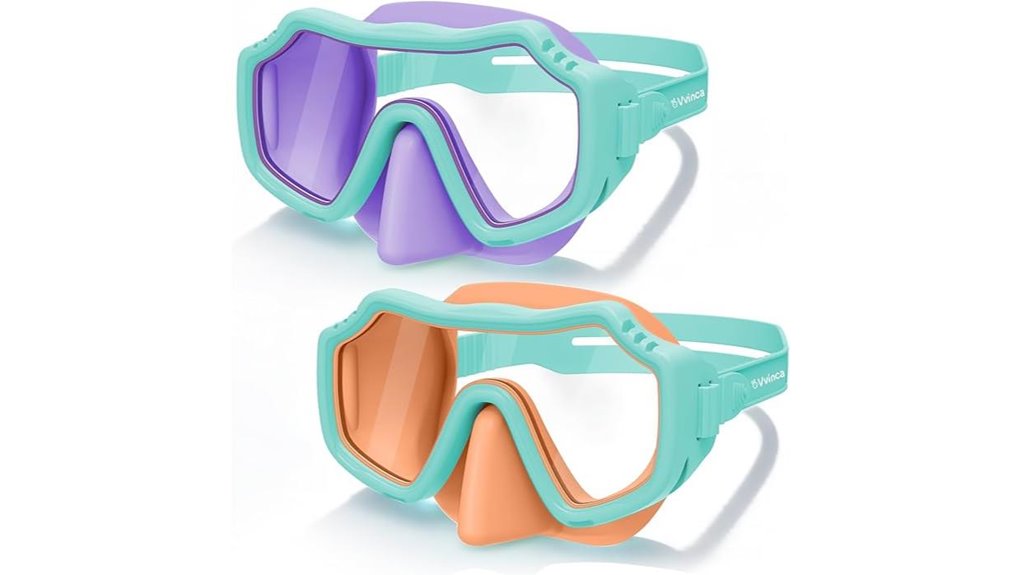 kids swim goggles with nosecover