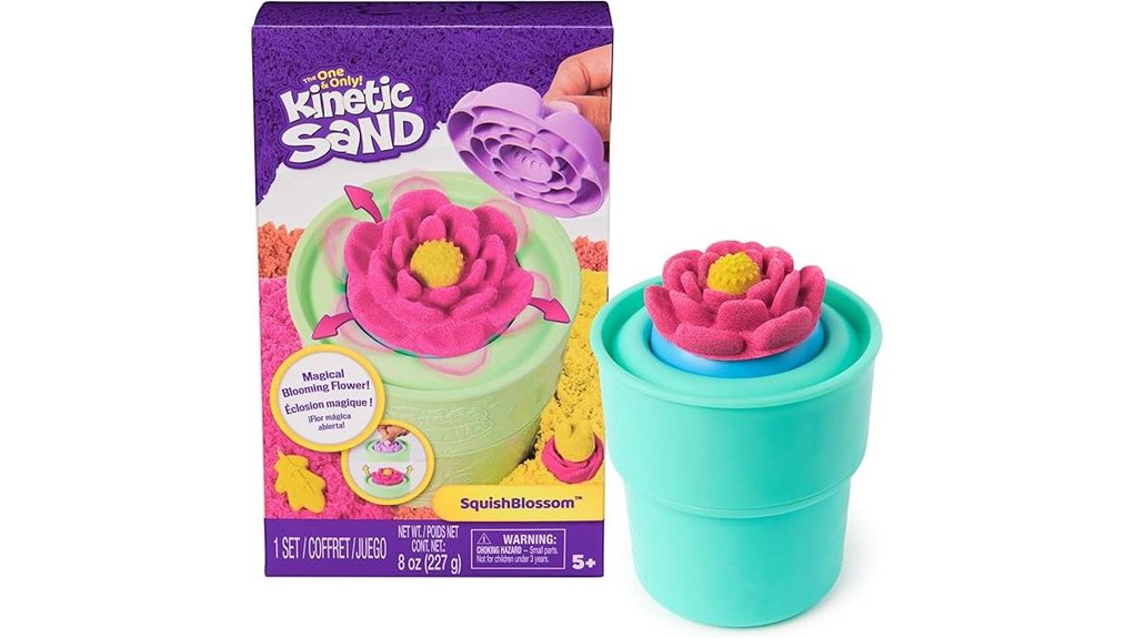 kinetic sand blooming flower playset