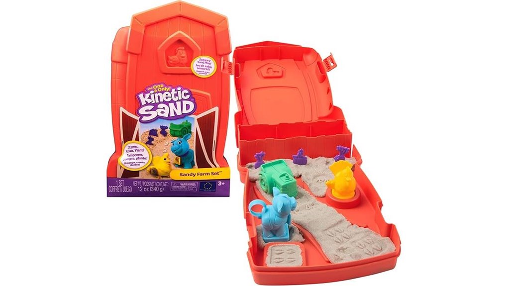 kinetic sand farm playset