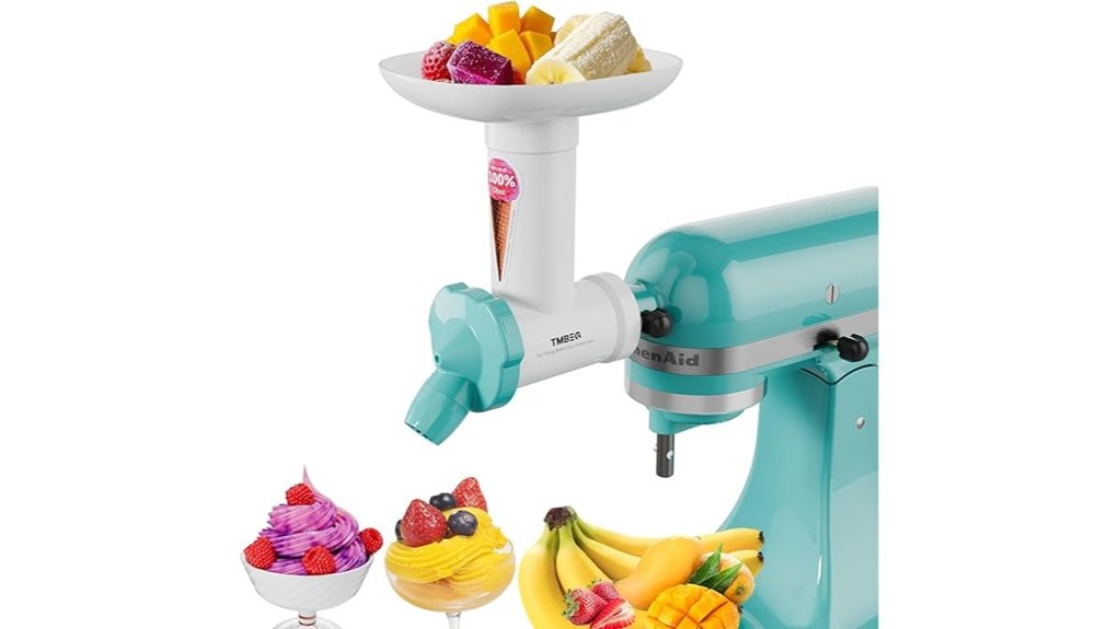 kitchenaid dairy free ice cream attachment