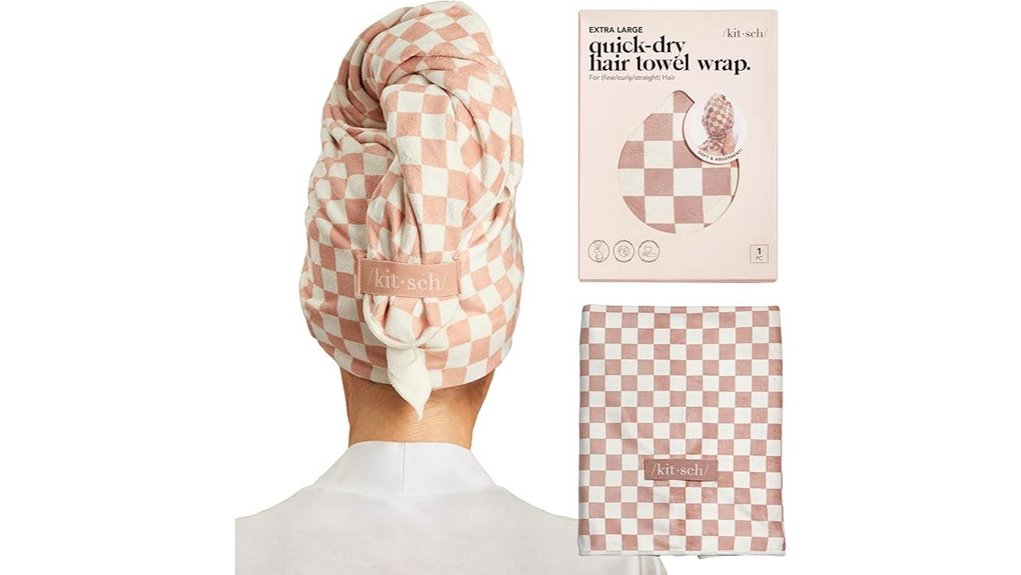 kitsch anti frizz microfiber hairwrap