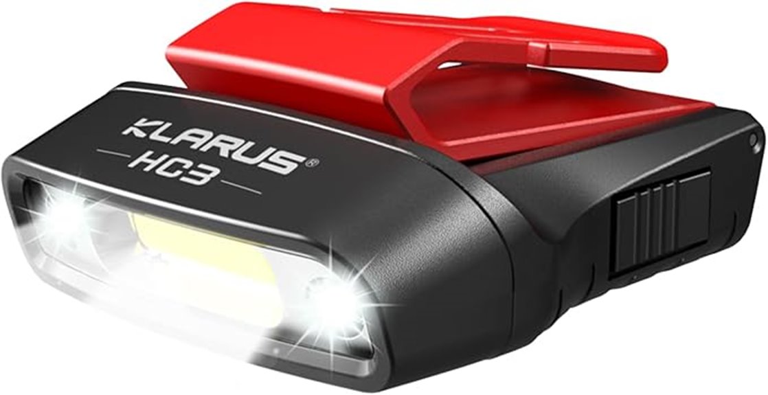 klarus hc3 rechargeable visor light