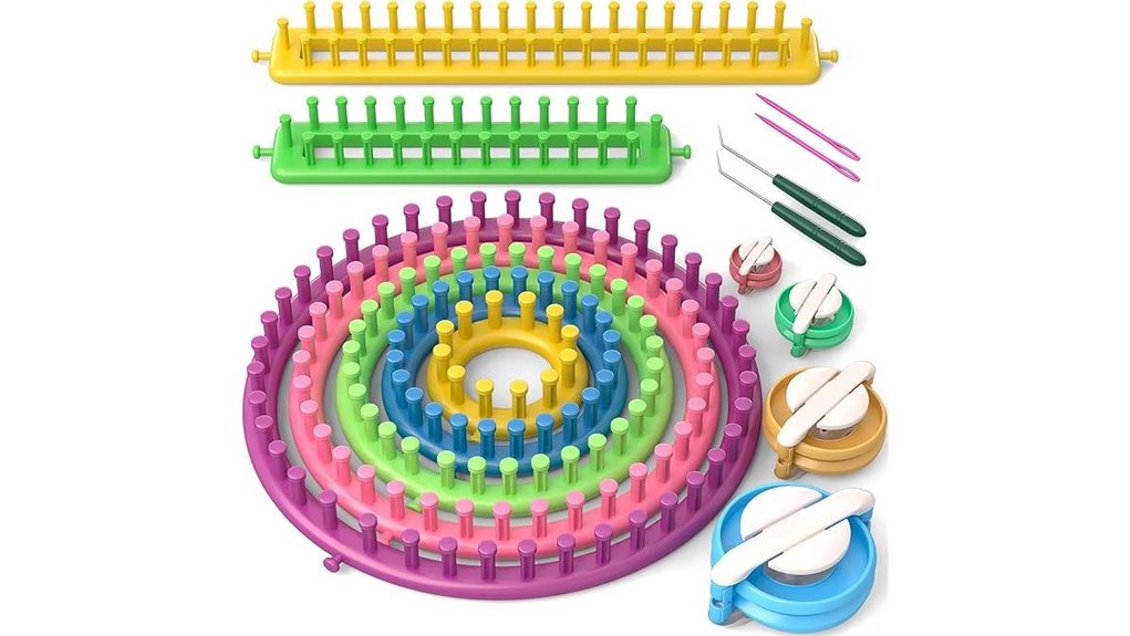 knitting loom kit with pompom