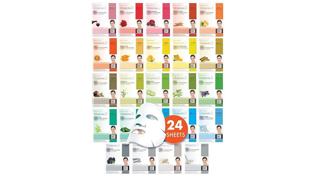 korean dermal facial mask combo