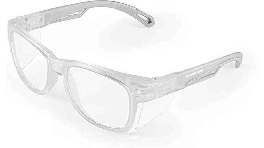 koziface e52 anti fog safety glasses