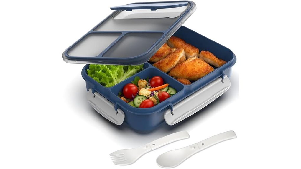 large 1700ml dark blue bento