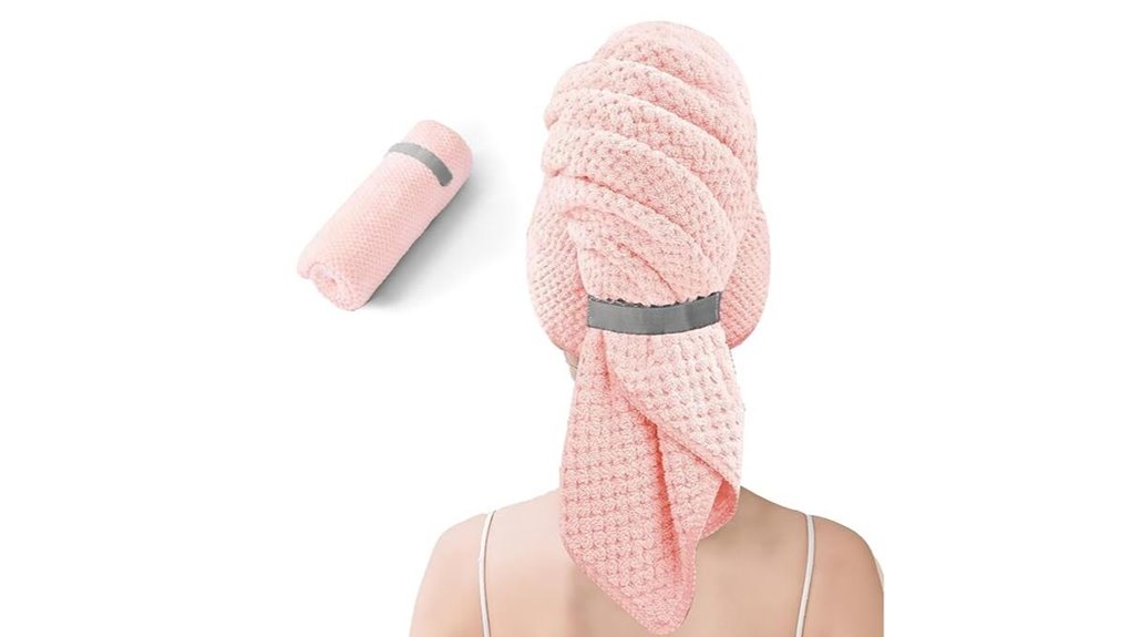 large 24x42 inch microfiber hair towel