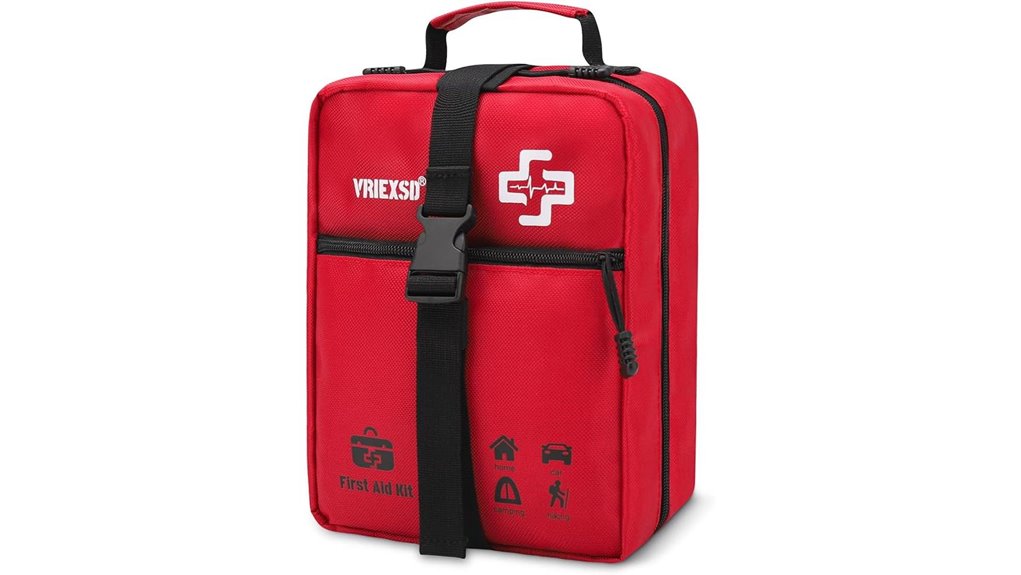 large 400 piece red first aid