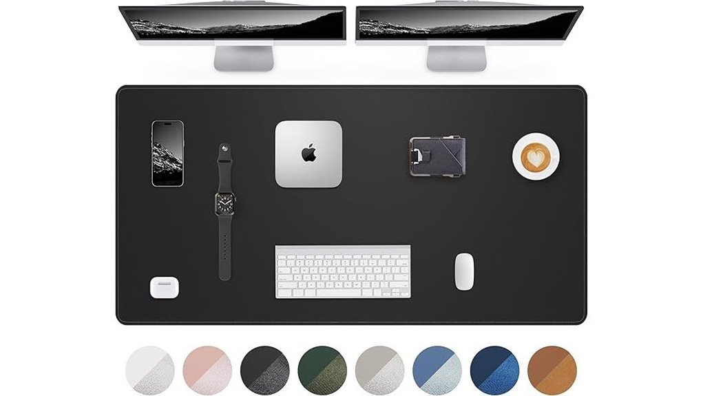 large 55 x24 non slip waterproof desk mat