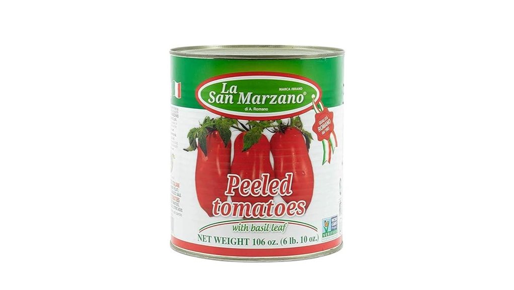 large basil flavored peeled tomatoes