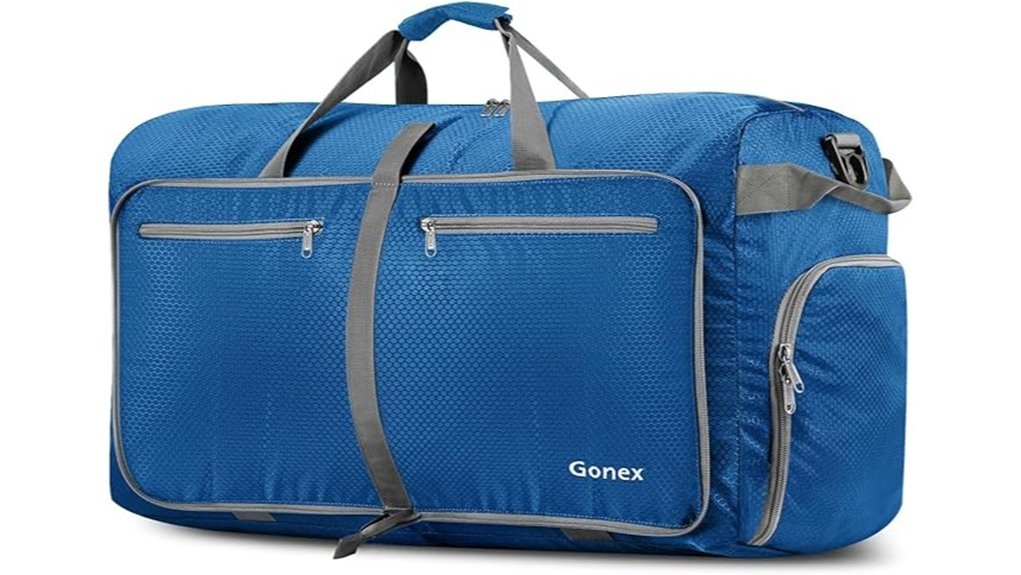 large foldable water repellent duffle
