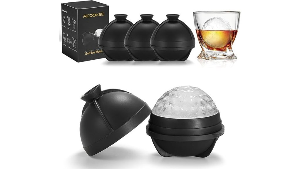 large golf ball ice molds