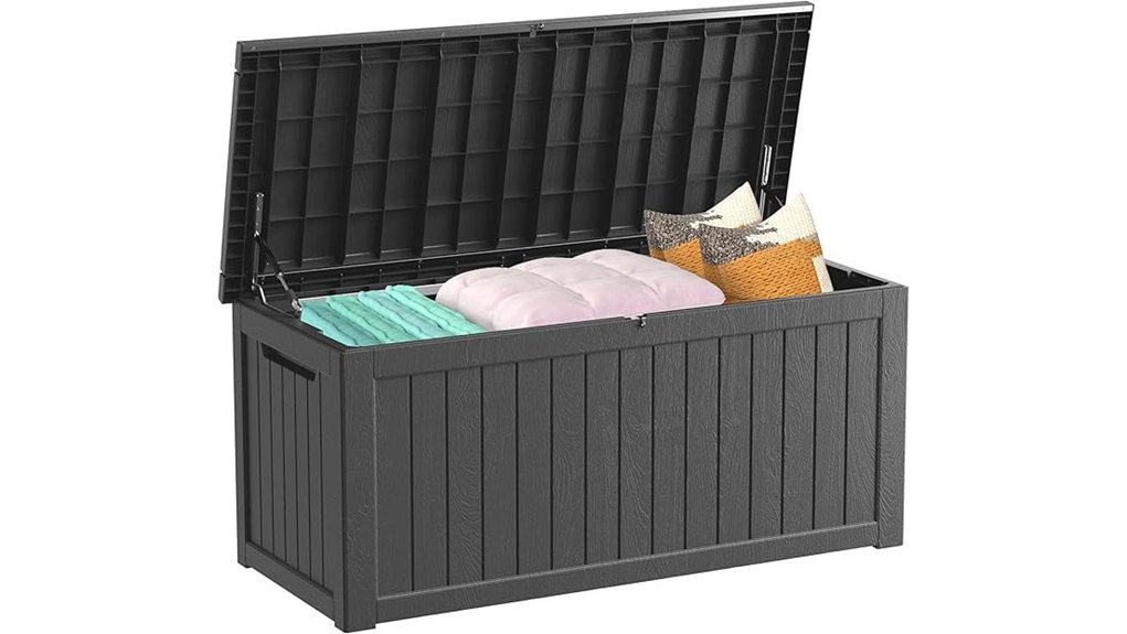 large lockable waterproof deck storage