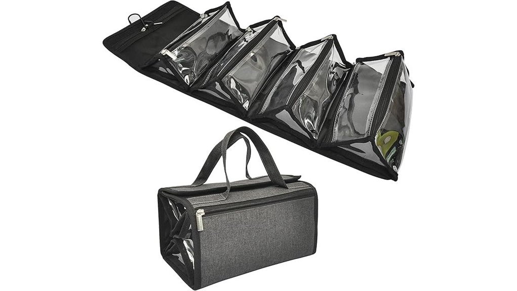 large roll up toiletry organizer