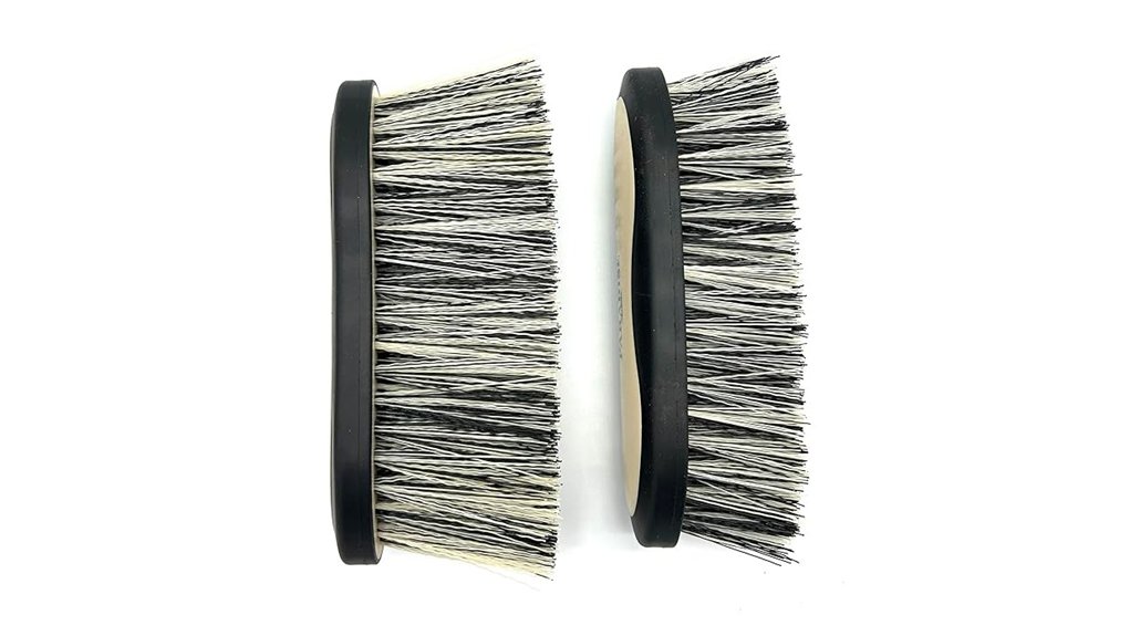 large tan long bristled brush