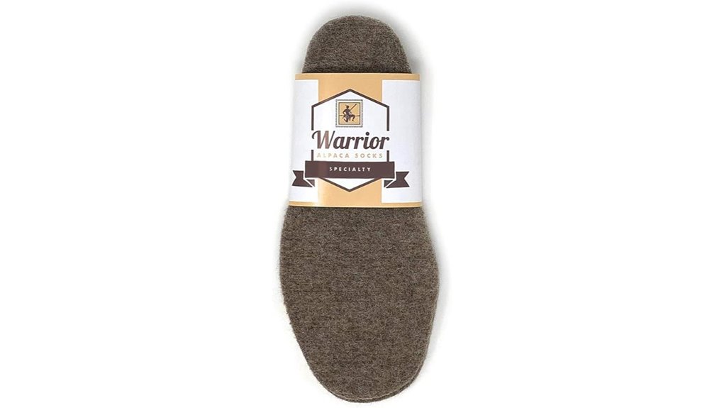 large warrior alpaca wool insoles